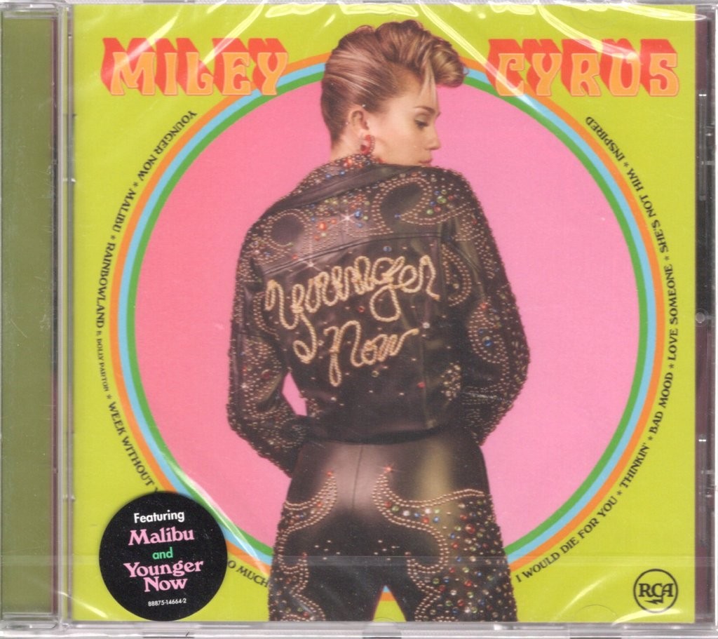 Miley Cyrus Younger Now CD Europe Rca 2017 88875146642
