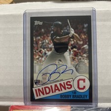 2020 Topps - 1985 Topps Baseball Autographs Bobby Bradley #85A-BO Black /199