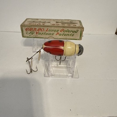 Creek Chub 3852 Beetle ホワイト c 1940 Vintage Creek Chub Beetle Lure #3852 Red/White W/Correct Box | eBay