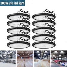 10 Pack 200W UFO Led High Bay Light Industrial Commercial Factory Led Shop Light