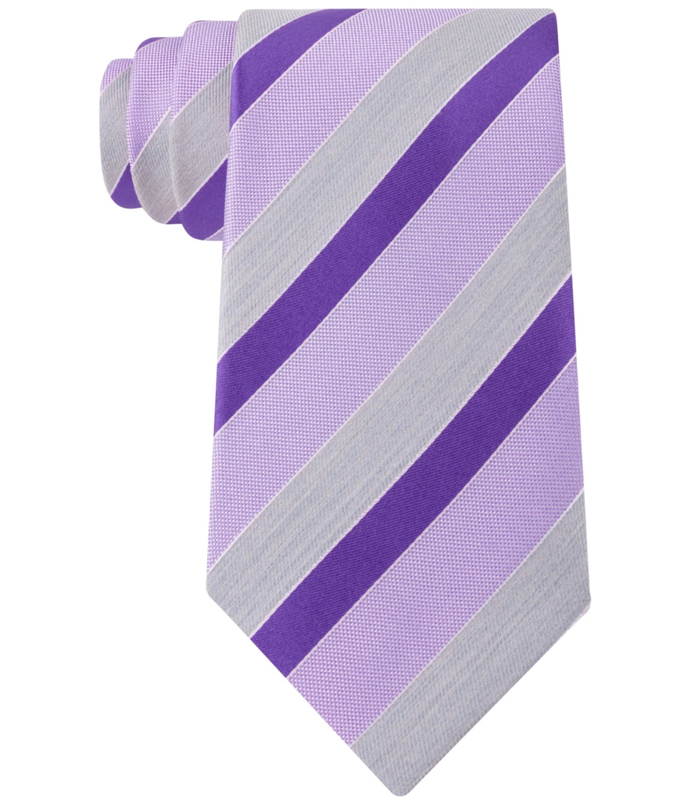 Мужской галстук в полоску Geoffrey Beene, модный на данный момент, фиолетовый, Один размер