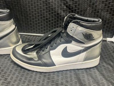 Nike Jordan 1 Retro High Silver Toe - Women's 11.5 | eBay