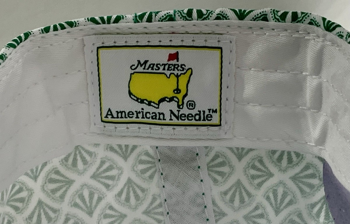 Masters golf Hat Ladies Fit white green pattern 2026 Masters pga