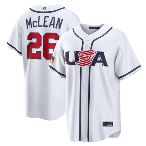 Men's USA Baseball White 2026 World Baseball Classic Home Stadium Jersey