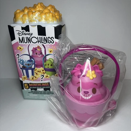 Disney Munchlings Cheshire Cat Mini Munch Poppin Treat  Bucket with 5 Figures