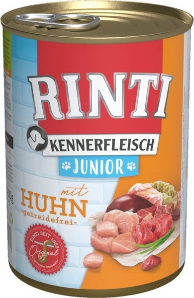 Rinti | Kennerfleisch Junior | 400G Dose - Huhn 400G-image
