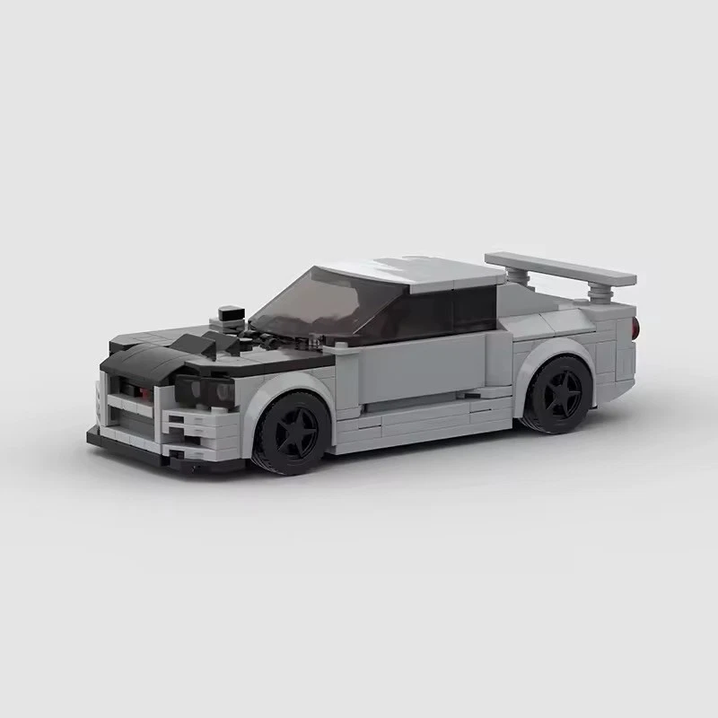 Grey Nissan Skyline GTR R34 369 Pcs Building Brick Set MOC - FREE DELIVERY UK - Image 4 of 4