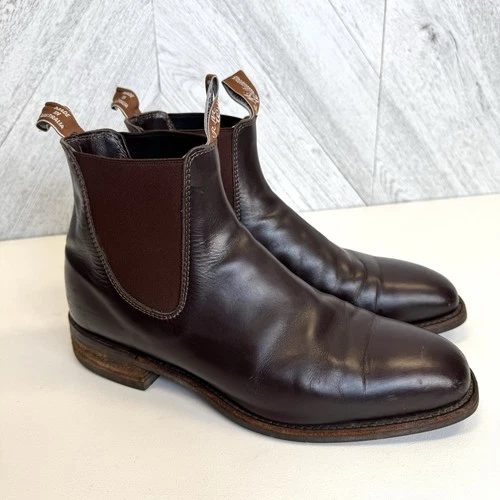 R.M. WILLIAMS Craftsman Chelsea Boots Mens Size AU/UK10 - US 11 Brown Leather