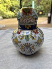 Vintage French Desevres Faience Double Gourd Jug
