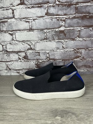 Rothy s Black Knit Fabric The Original Slip On Sneaker Shoes Women 9.5M US/40EU
