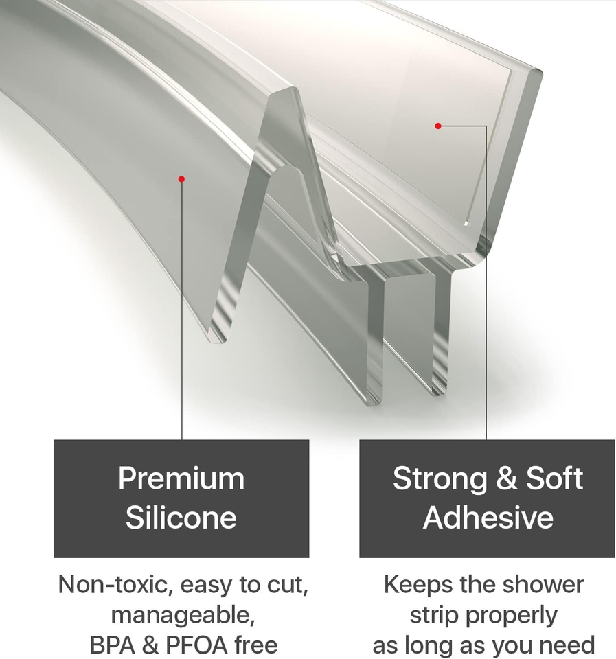 Frameless Shower Door Bottom Sealnull
