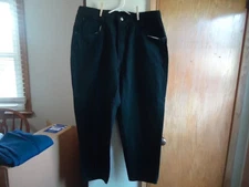 NWt VTG Gitano Jeanswear Women's Black Plus size 36/22W Short Relaxed Jeans