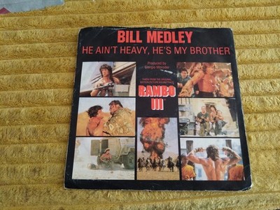 BILL MEDLEY-HE AIN'T HEAVY.../THE BRIDGE PO10 (1988) VG/VG+7 INCH P/S