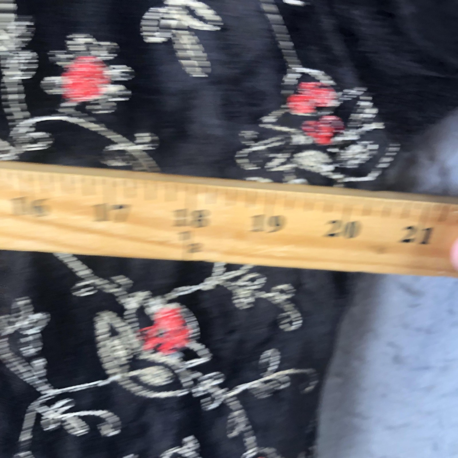 Retro Jacket Womens Medium Black Patchwork Velvet… - image 5