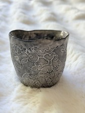 Valerie Casado Antique Lace Cup with Floral Pattern Decorative Antique Design