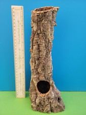 CORK BARK TUBE HIDE 32CM VIVARIUM SPIDER LIZARD REPTILE SNAKE GECKO ORCHID MOUNT