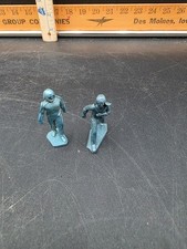 Vintage Marx Cape Canaveral Missile Base Playset Lot of 2 Blue Figures.