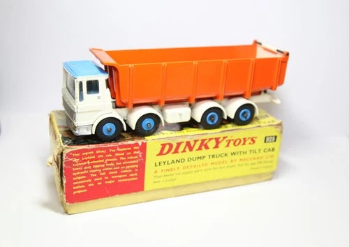Dinky 925 Leyland Dump Truck With Tilt Cab In Original Box - 1960s Vintage