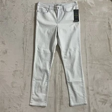 Athleta Sculptex Jeans Womens Size 14 Straight Leg Light Blue Denim Stretch NWT