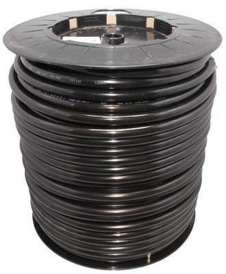 3/8'' OD LLDPE Polyethylene Tubing 500 ft Black Water Line for RO and Ice Makers