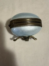 Vintage Evans Egg Lighter Blue Enamel Sparks