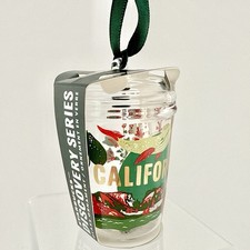 Starbucks 2025 Discovery Series Glass Ornament - California H