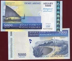 Madagascar , P94 ,5000 Ariary 2012  UNC Commemorative