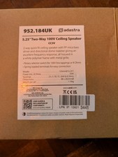 Adastra 952.184UK 2 Way 100V Quick Fit Ceiling Speakers | White | Used