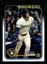 2024 Topps Update #US310 Oliver Dunn RC Rookie G356