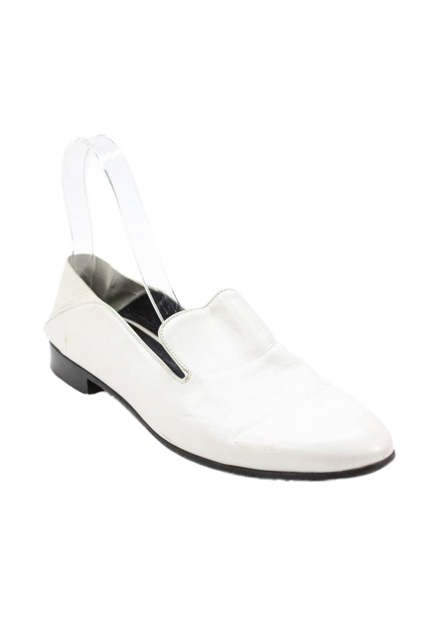 Alumnae Womens Leather Casual Loafers White Size 7Free Shipping in US $100+ Orders | $6.95 Orders Below