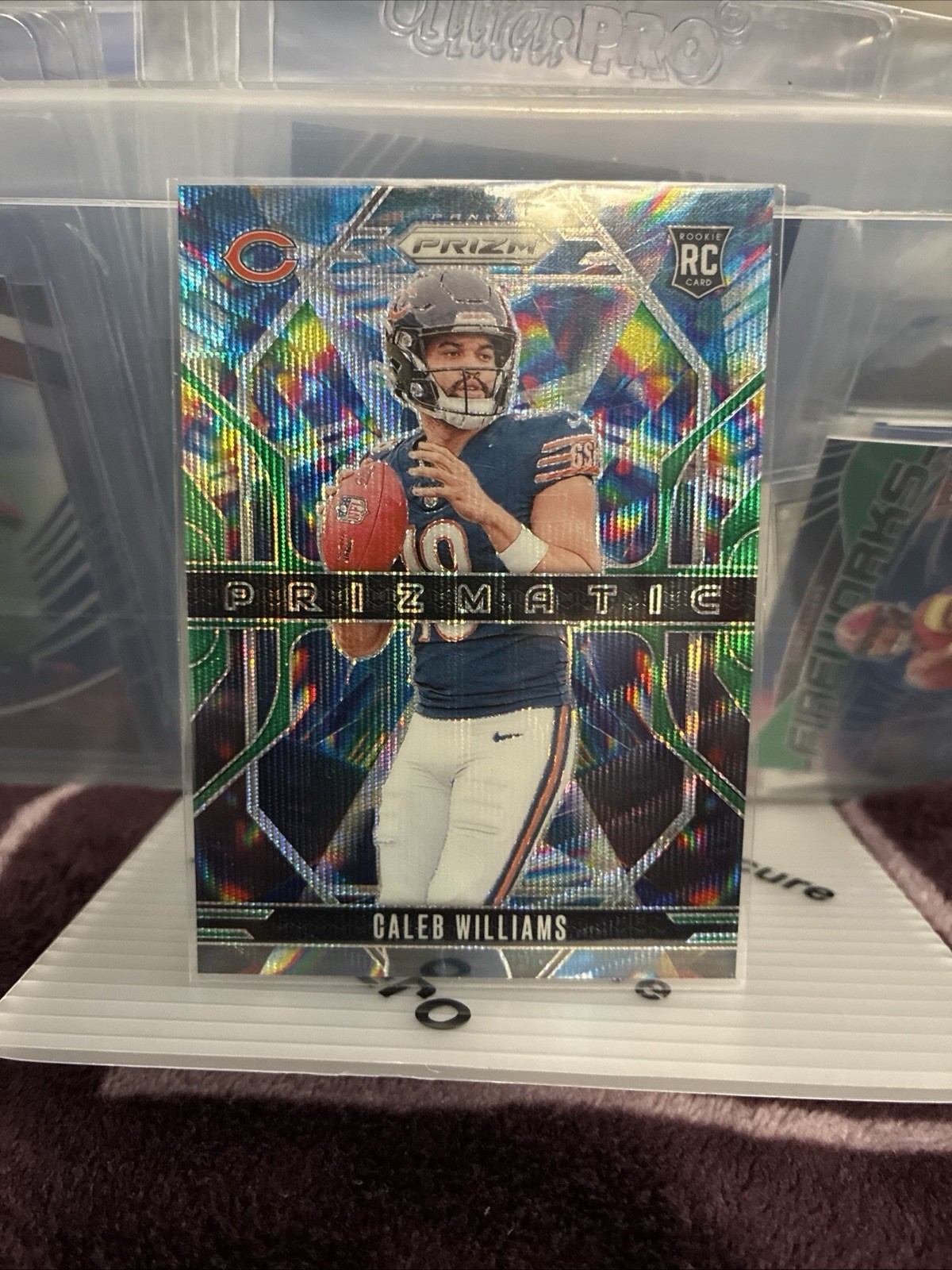 2024 Panini Prizm - Prizmatic Caleb Williams #1 Green Wave Prizm (RC)