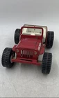 1970's Vintage Tonka Red White Pressed Steel Four Wheels Dune Buggy Jeep