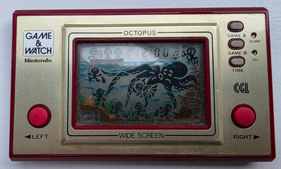 Nintendo Game & Watch Octopus (OC-22) 1981 - OVP - funktionstüchtig - Variante ''Nintend''