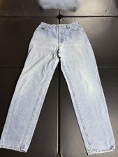 Vintage Lee Jeans Womens 29x31 Light Wash High Rise Mom Tapered Leg Denim 90s