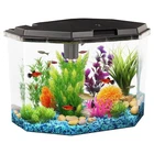 6.5-Gallon Aquarium Kit with Power Filter, LED Lighting, Fish Tank Starter Set