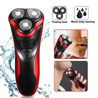 Men's Razor Rotary Waterproof Electric Shaver Pop-Up Trimmer Wet Dry Cordless US