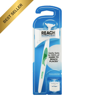 REACH Ultraclean Access Flosser Starter Kit Oral Care Teeth Plaque Remover1ct8ct