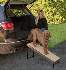 CHOCOLATE - PET GEAR ULTRA-LITE FREE-STANDING PET RAMP WITH SUPERTRAX