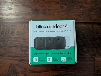 Blink Outdoor 4 3-Camera System with Sync Module - Brand New Sealed