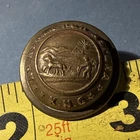 Post  Civil War 💥 🇺🇸 💣 Rare Kansas National Guard Coat Button KS-1