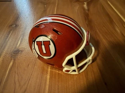Utah Utes Football Custom Riddell Pocket Pro Helmet - Image 1 of 4