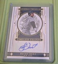 2024 National Treasures Timeless Treasures Bucky Dent autograph auto 48/49 YANKS