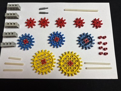 Lego 802-1 Technic alte Zahnräder Gear Supplement Technik von 1970