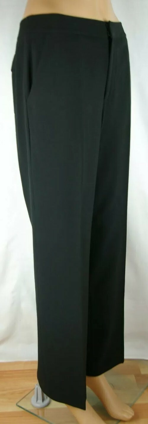 Grace Elements Solid Black Flat Front Polyester B… - image 12