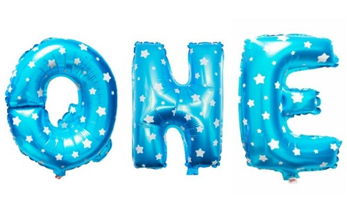 32" 1st Birthday Party Number Foil Balloon Air Helium Fill ONE Kid Baby Balloons - Picture 11 of 35