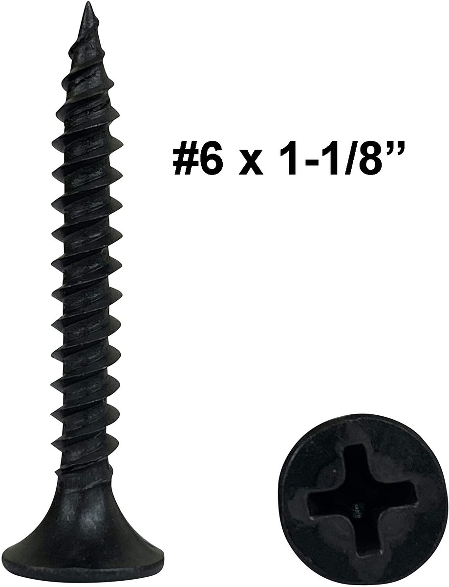 3LB Bulk Phillips Bugle-Head Drywall Screws - #6 Coarse Thread, Sharp Point, Phosphate Coated 2 thumbnail image