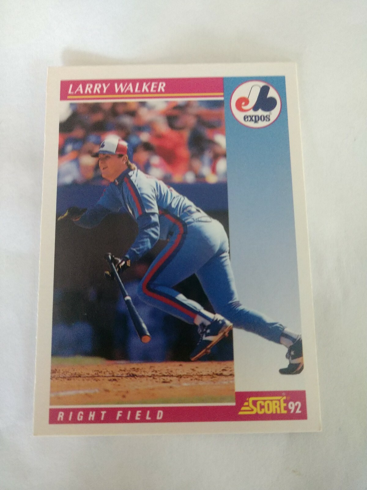 1992 Score Larry Walker Montreal Expos #199