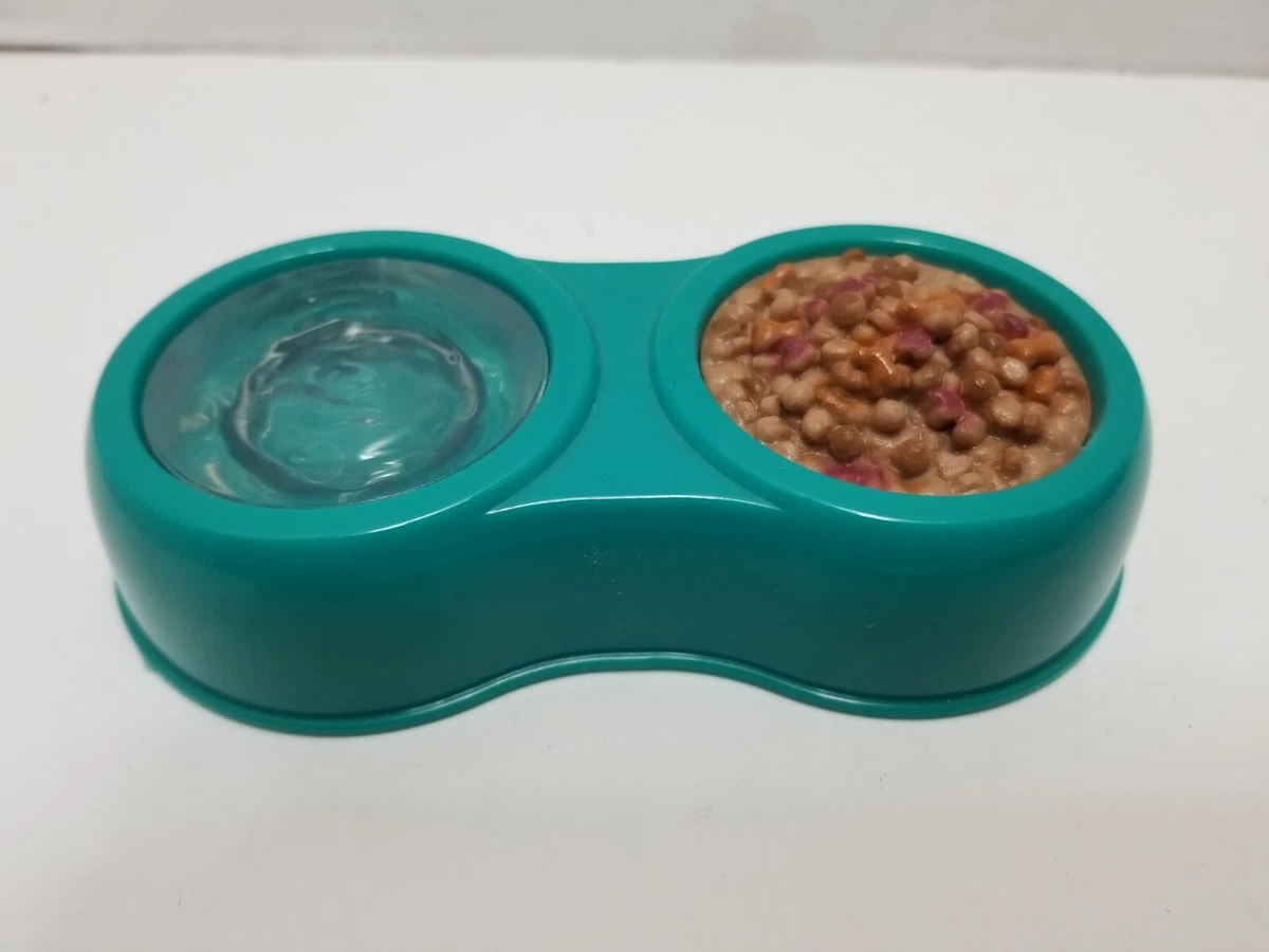 Our Generation Pet Food Dish Dog Cat American Girl 18 Doll Green Food Water