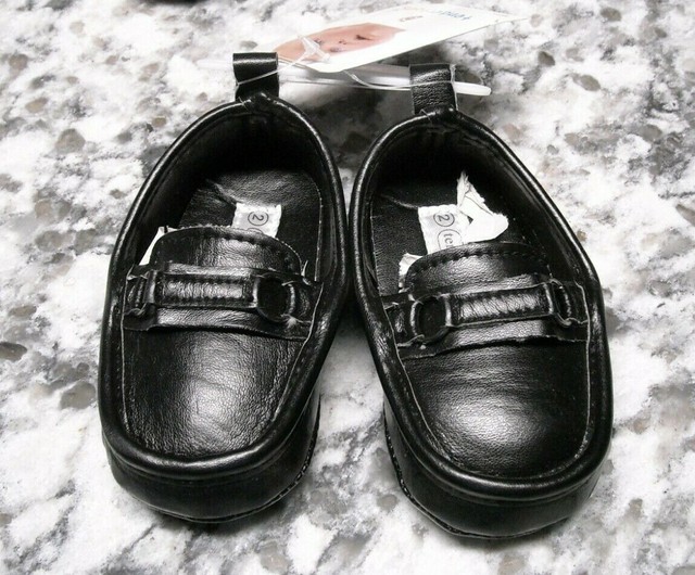 Tender Toes Size 3 Black Loafers Shoes NWT Baby Infant Boys eBay