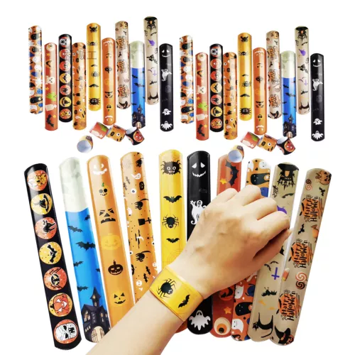 Slap Band Snap Bracelet Kid Party Bags Favour Stocking Filler Loot Gift Toys Set - Picture 17 of 26